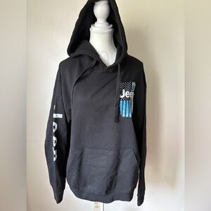Jeep Black and Blue Unisex Hoodie